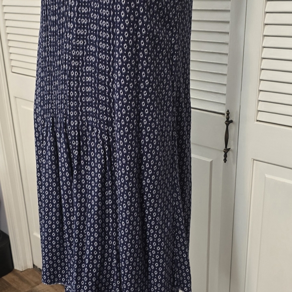 #571 Time And Tru Womens Spagetti Strap Dress Shift Size S Blue Summer Time - Picture 3 of 8